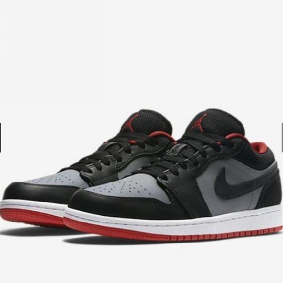 Nike Shoes | Air Jordan Low Blackcool Greygym Red | Poshmark